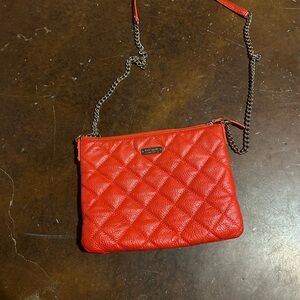 Kate Spade Red Quilted Leather Wristlet